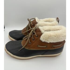 JSport by Jambu Mary Brown Duck Ankle Boots